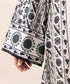 Women's RTW Lawn Black Printed Boxy Shirt